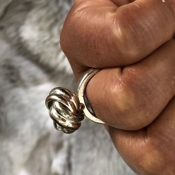 🔴 Vintage BOHO Chunky Lovers Knot Ring - Picture 10 of 11